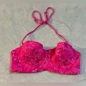 Abercrombie Pink Patterned Bathing Suit Top​